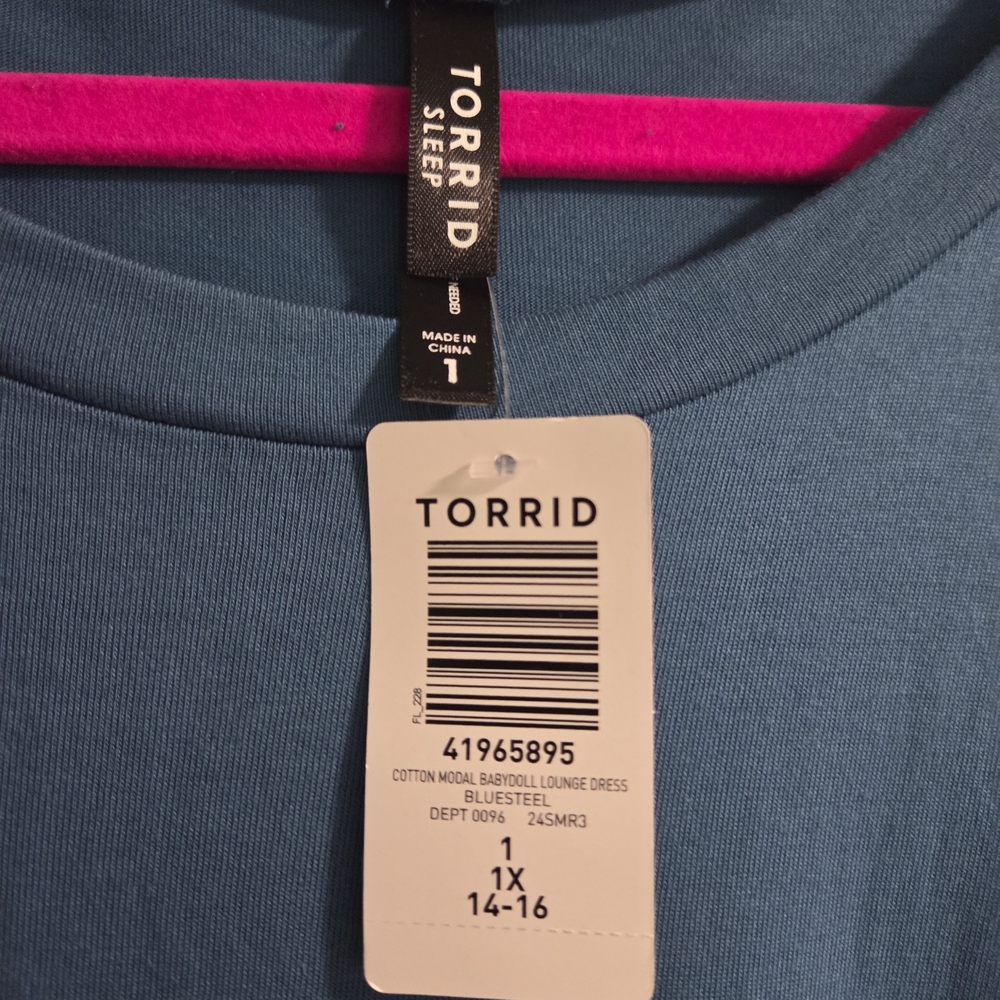 NWT Torrid Cotton Modal Babydoll Lounge Dress- Size 3x - Picture 7 of 7